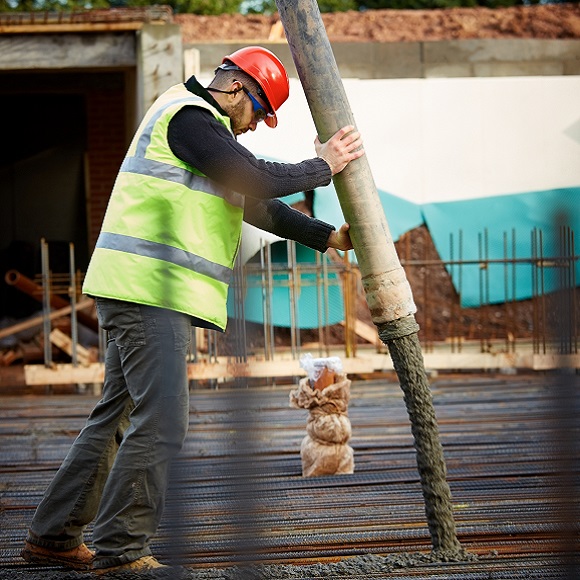 pumped concrete for difficult access and longer distances pumped concrete